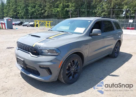 2022 Dodge Durango Orange Sport Awd from USA, damaged, VIN 1C4SDJCT9NC230716